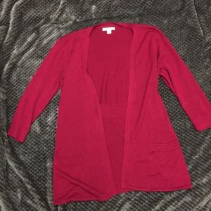 Fish is NY& company 3/4 sleeve cardigan